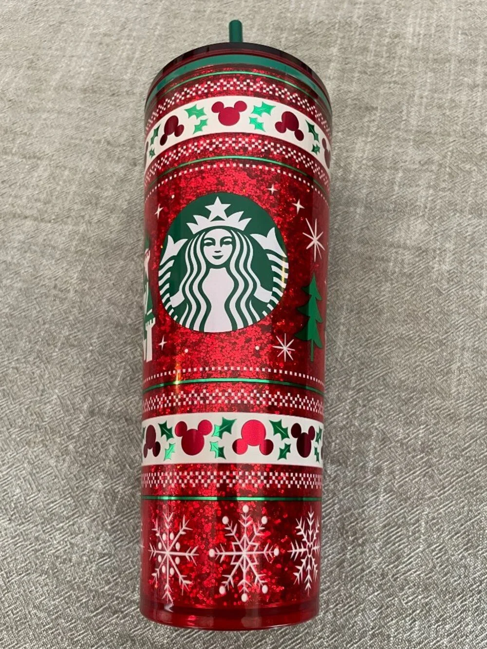 Starbucks Disneyworld 2025 Holiday Christmas Red Tumbler Cup 24 oz NEW!